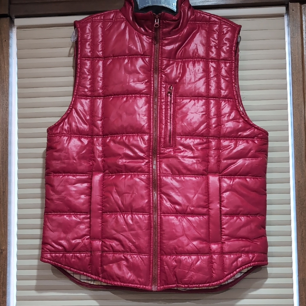 Edo Popken Red Quilted Vest